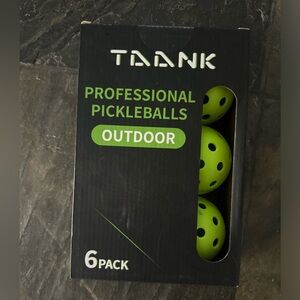 Professional Outdoor Pickleballs - 6 Pack